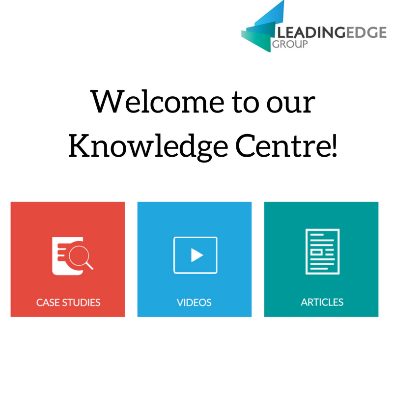 to our Knowledge Centre! Leading Edge Group